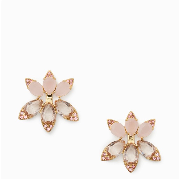♠️ Kate Spade Pink Blushing Blooms Ear Jackets - Picture 6 of 8